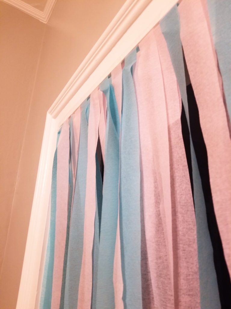 crepe paper curtain